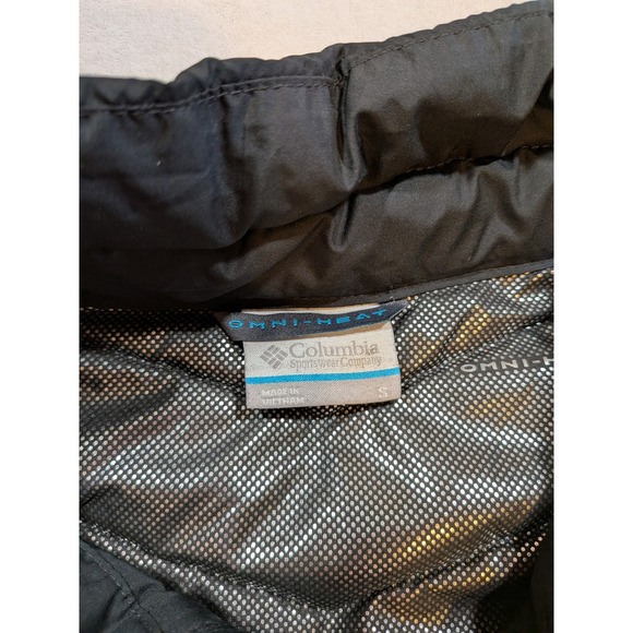 Columbia Titanium Puffer Vest Black Omni Heat Lightweight Full Zip Size S - Picture 3 of 6